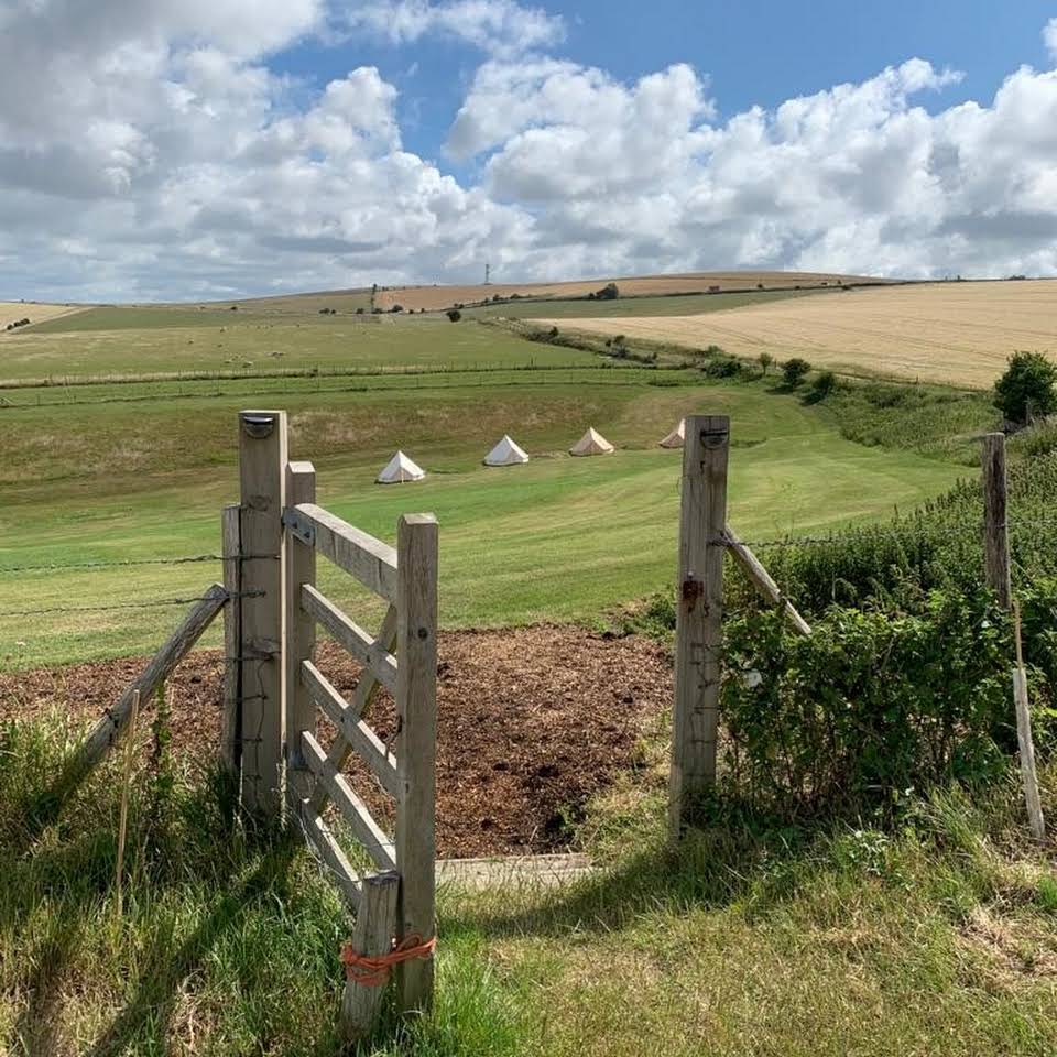chalky downs campsite near brighton