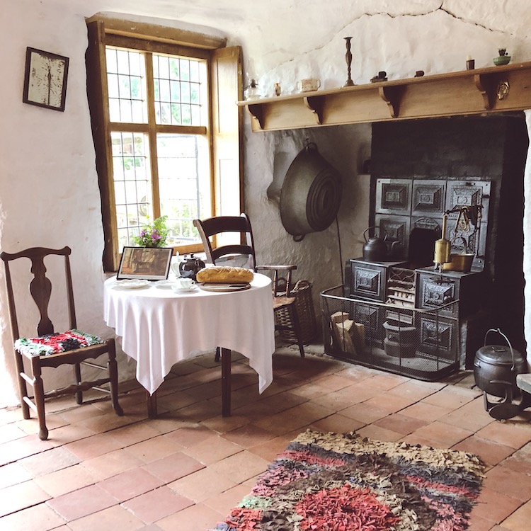fire place inside old house