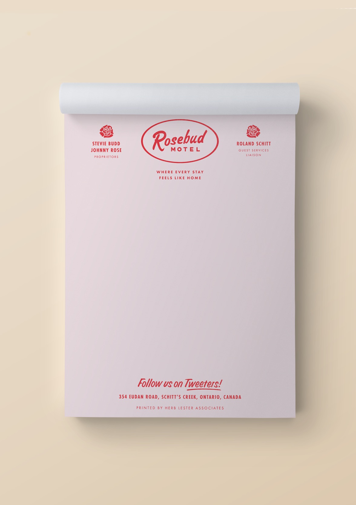 hotel notepad