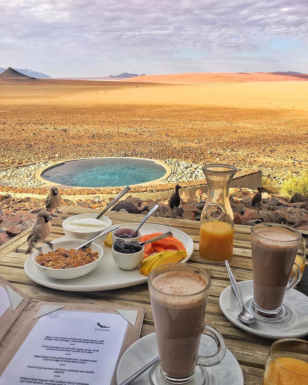 breakfast in namibia
