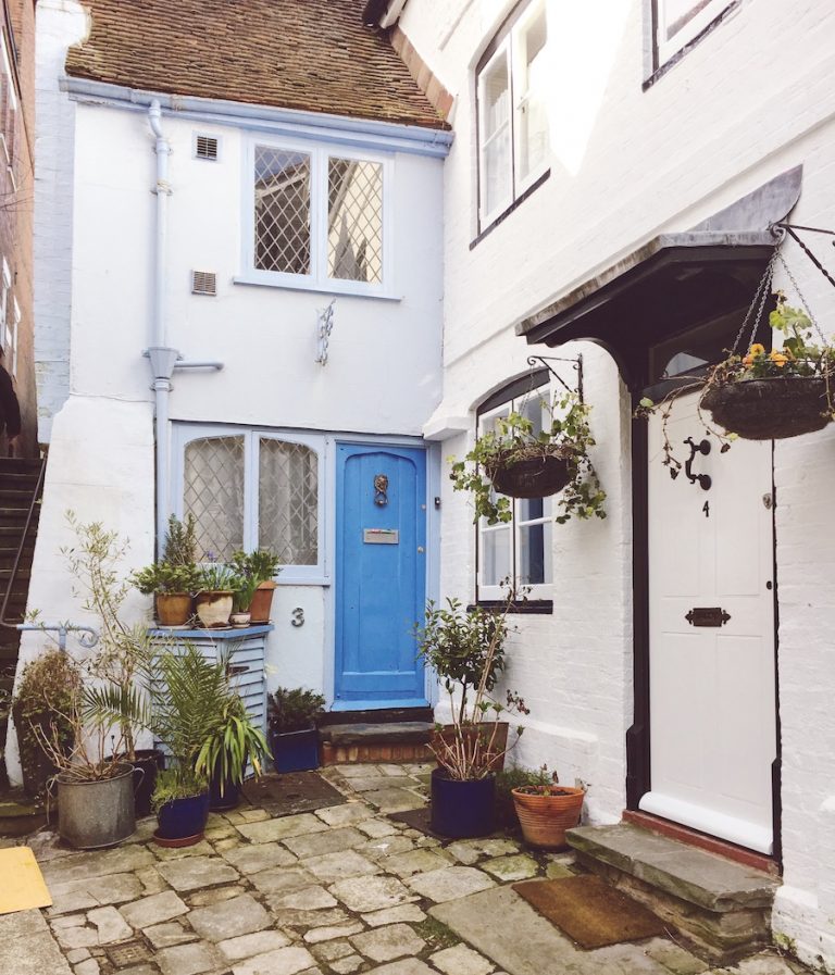 white cottage
