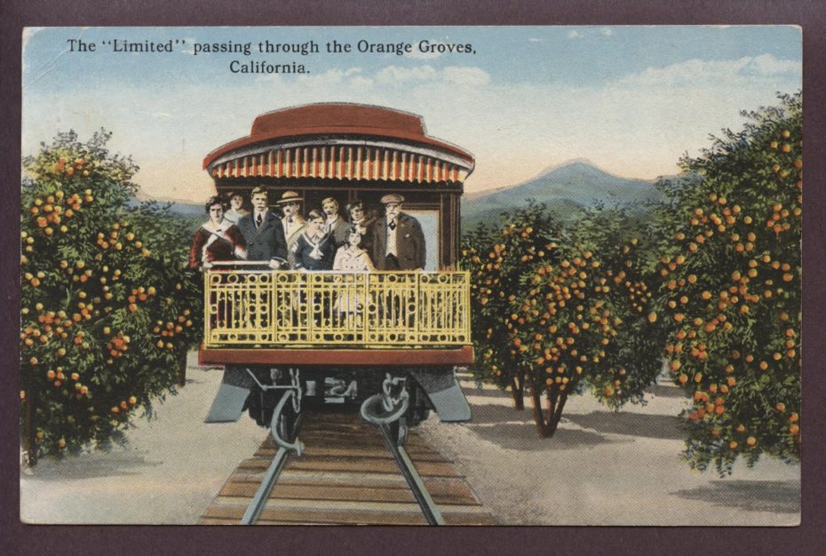 super chief train postcard