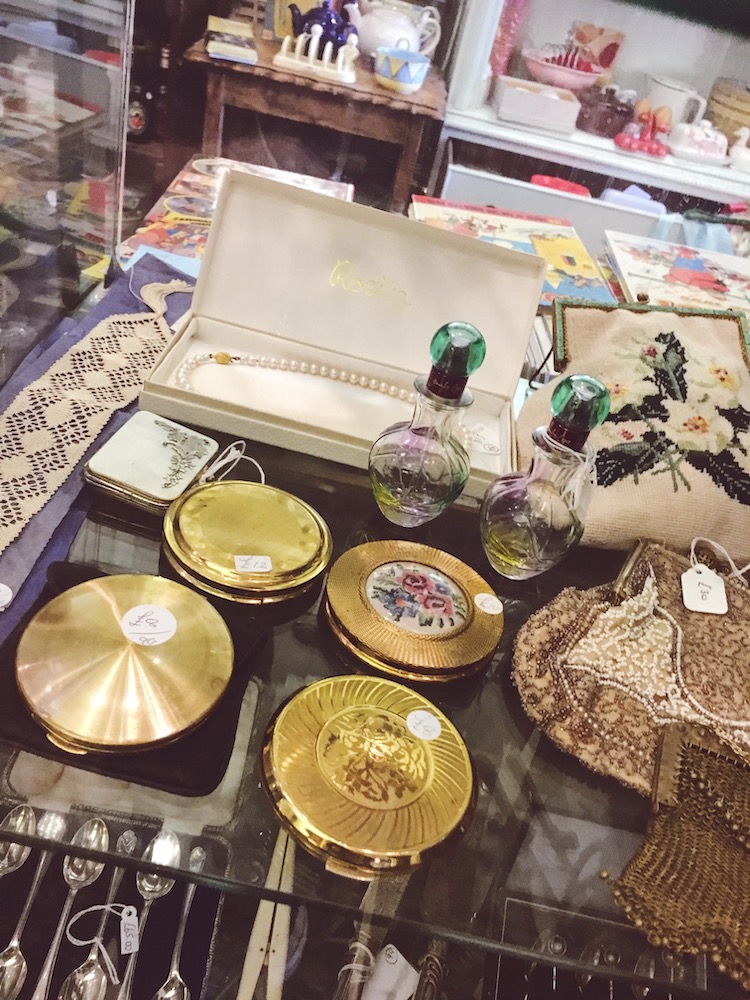 vintage powder puffs