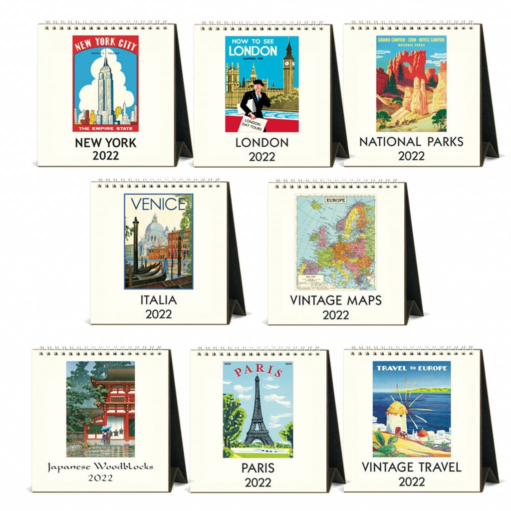 vintage travel calendars