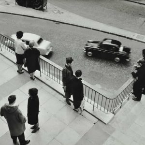 people on elevated walkway london