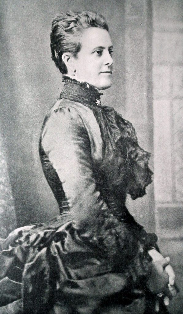 black and white portrait of a female