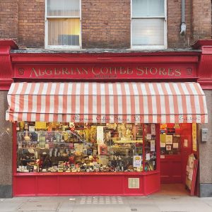 red shopfront London