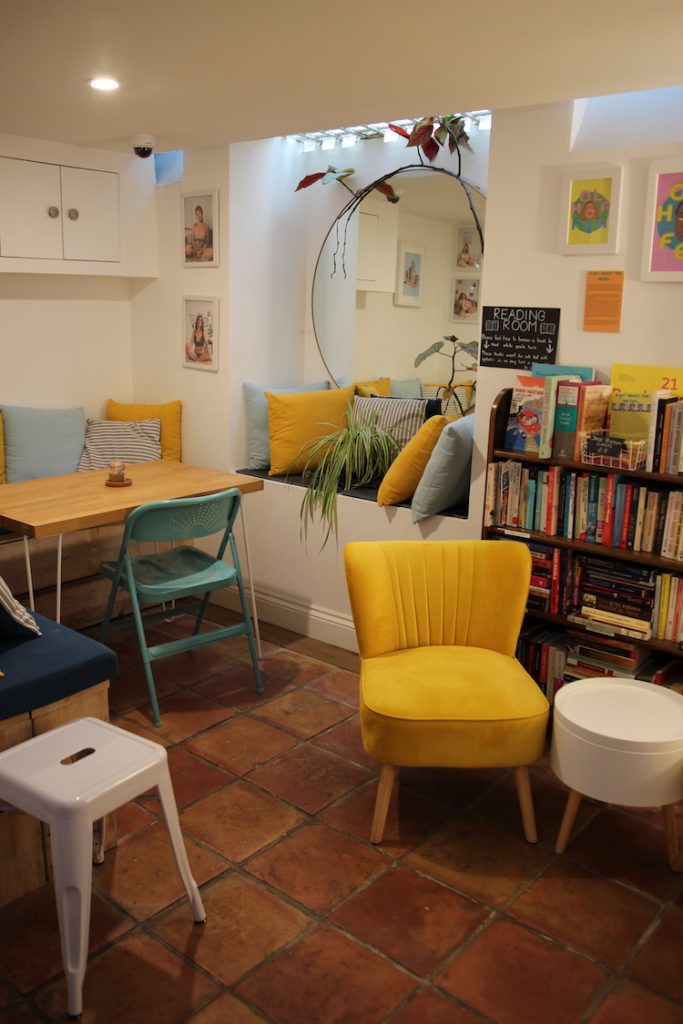 bookshop cafe interior