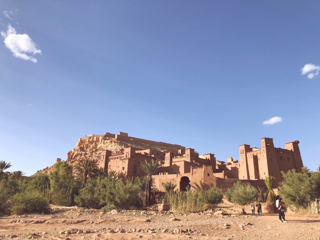 orange fortified village Morocco