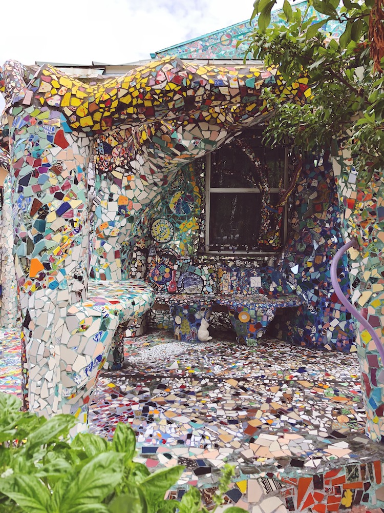 mosaic decorated house