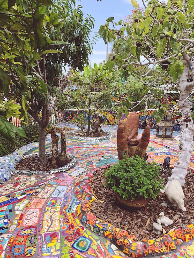 mosaic covered driveway